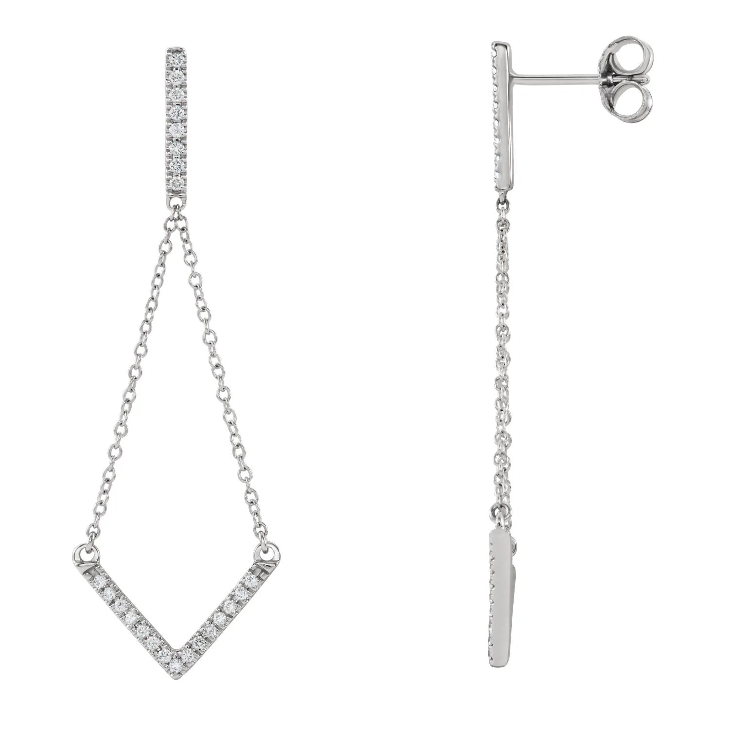 diamond-v-earrings