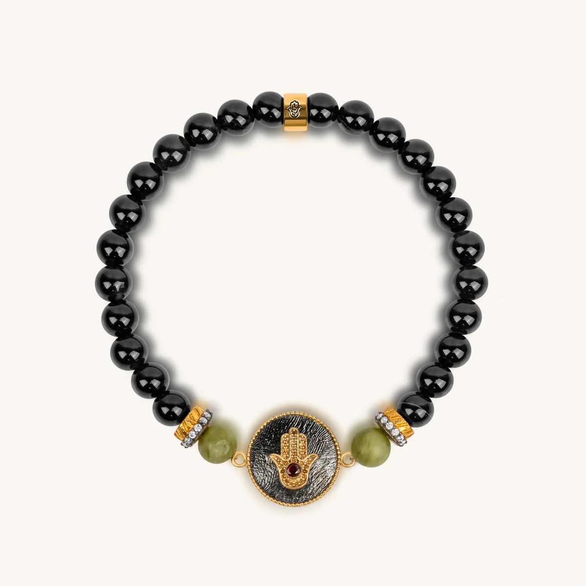 Purposeful Life Hamsa Black Onyx Bracelet