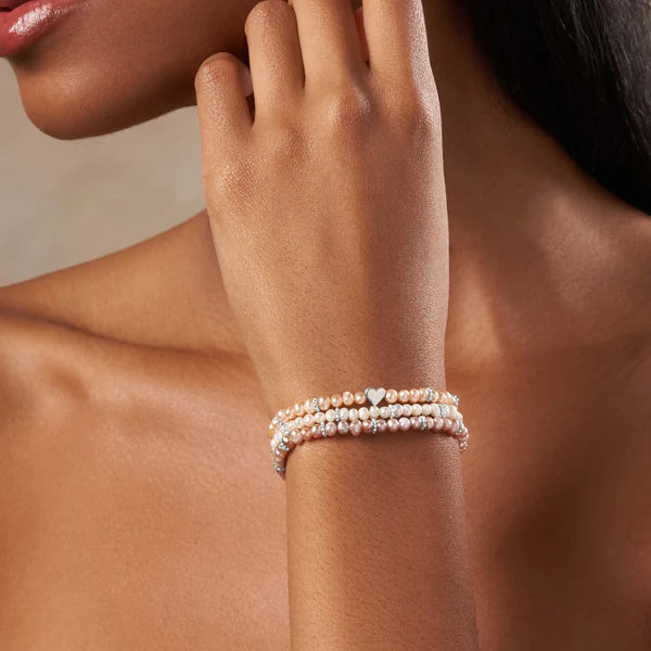 Tranquil Trio - Pearl Bracelet Stack