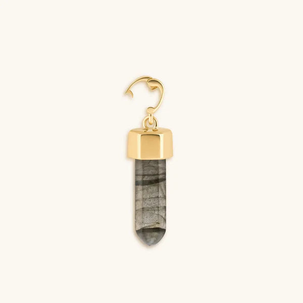 Iridescent Intuition - Labradorite Pointer Charm