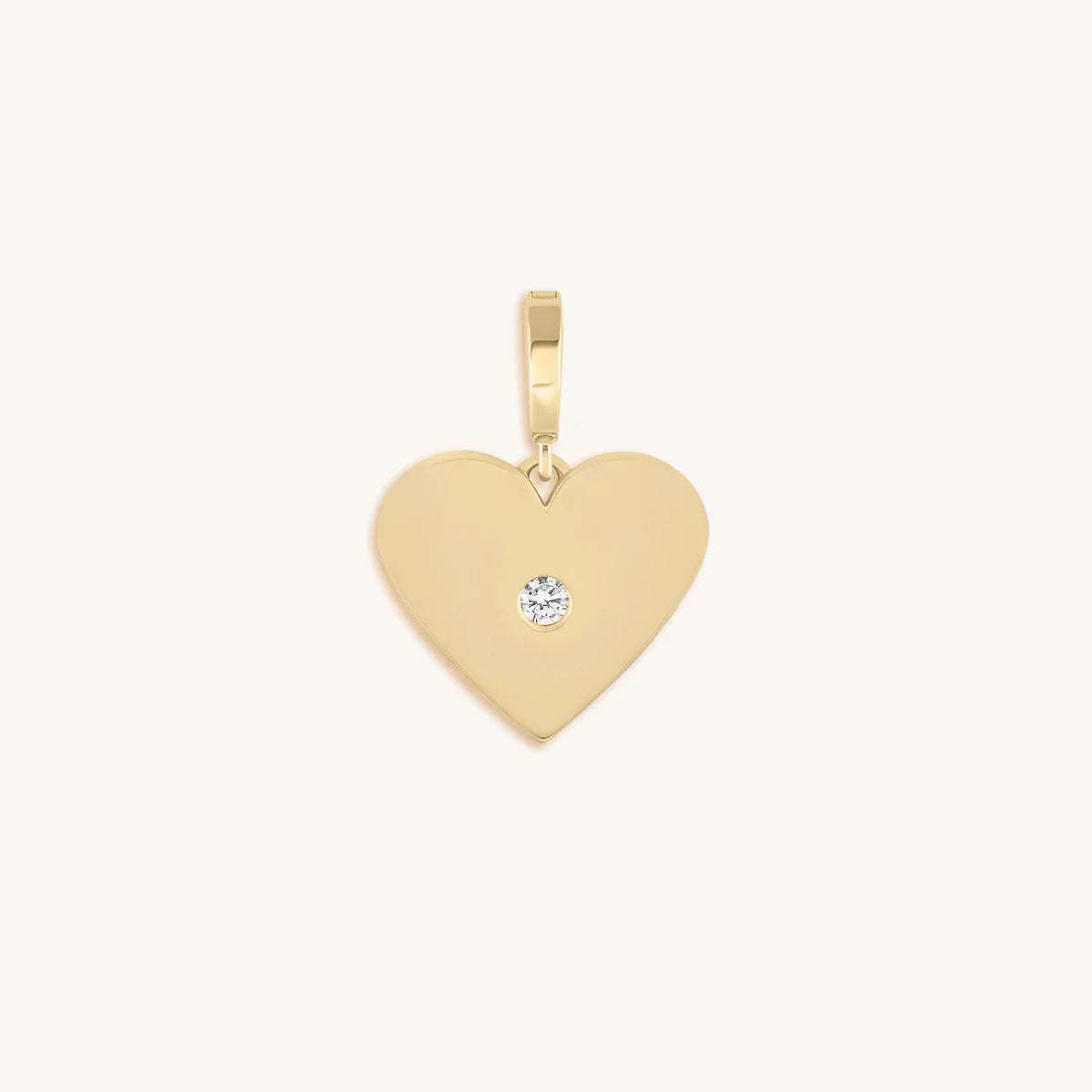 Blissful Embrace Gold Heart Charm