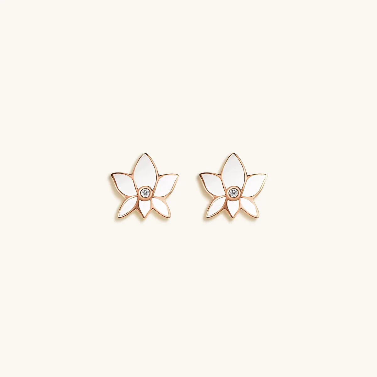 Lush Virtue - Lotus Flower Stud Earrings