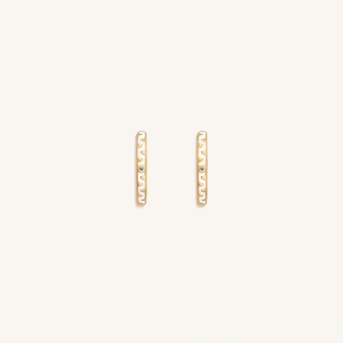 Pure Compassion Gold Heart Earrings