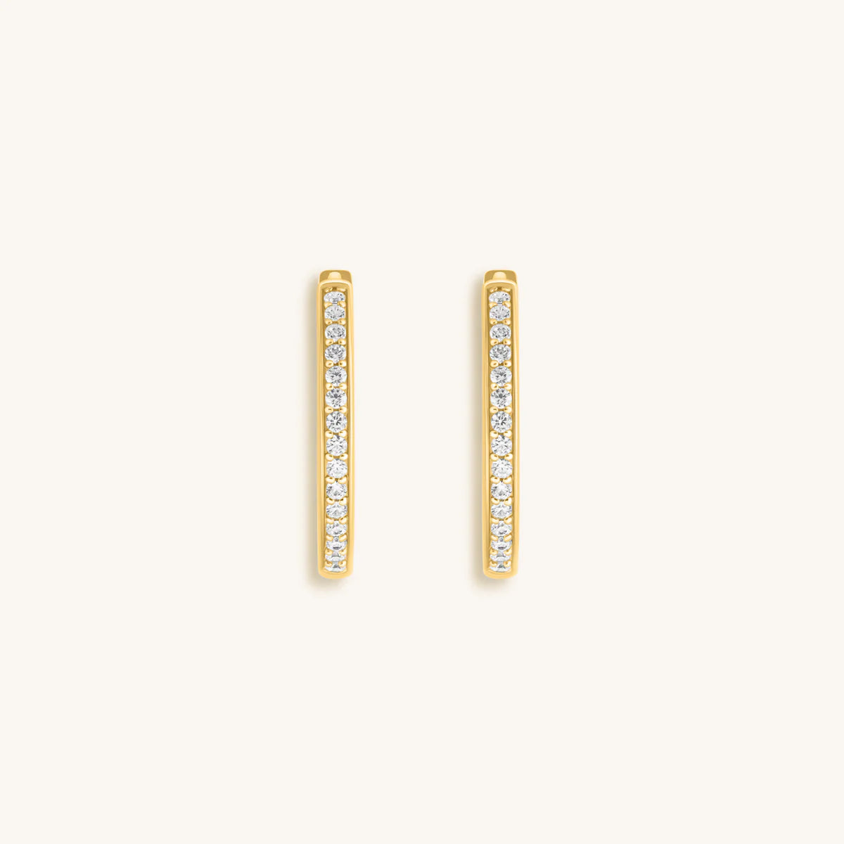 Sparkling Soul - Gold Hoop Earrings