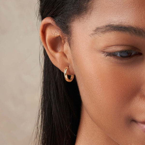 Flow of Energy - Gold Hoop Earrings