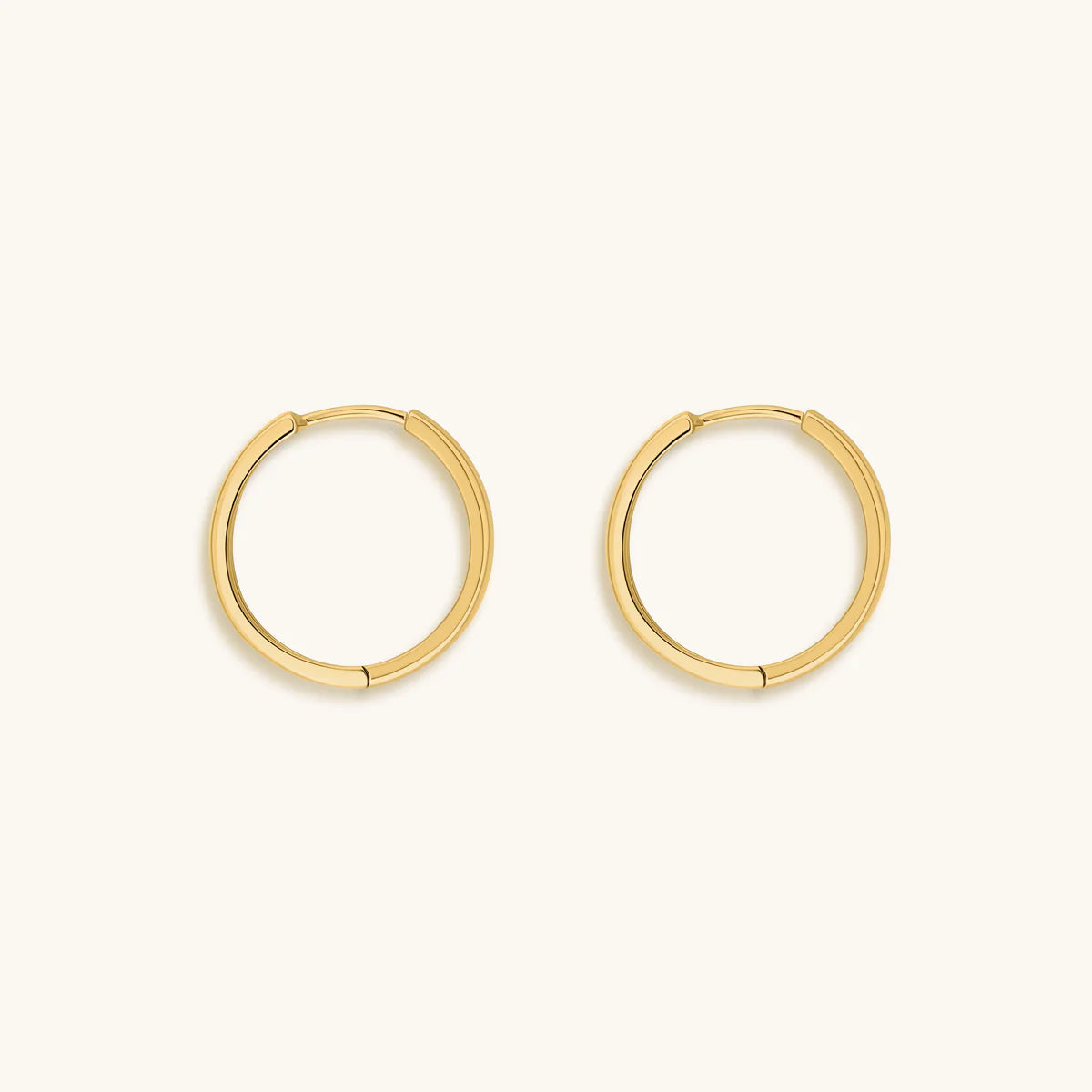 Flow of Energy - Gold Hoop Earrings