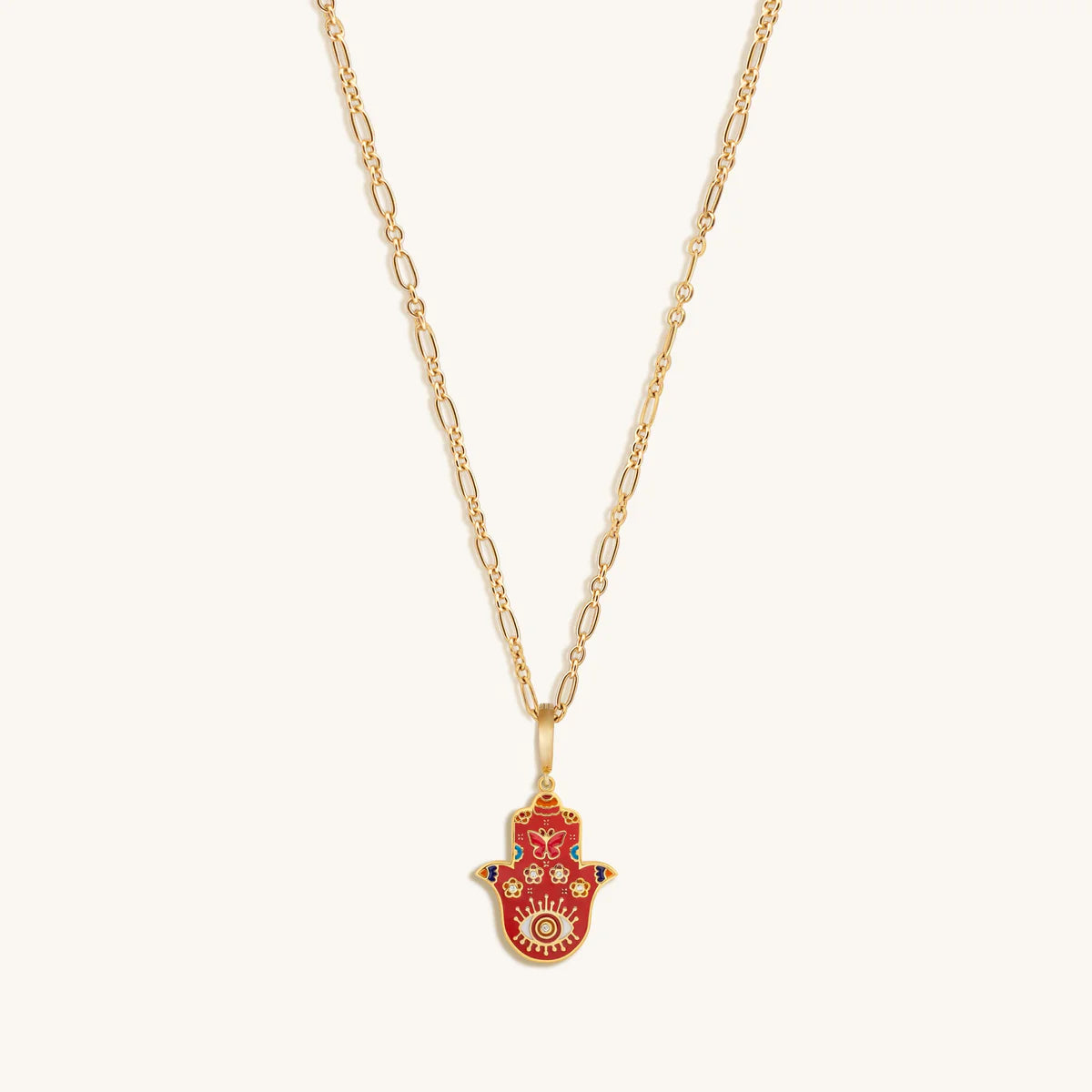 LIMITED EDITION: Inner Power Hamsa Hand Charm Necklace