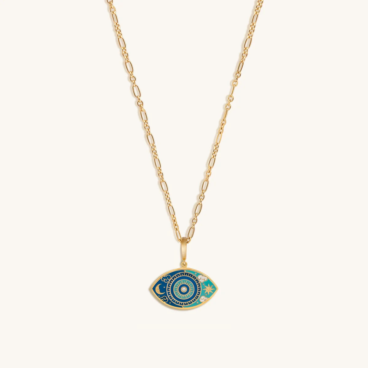 LIMITED EDITION: Universal Consciousness Evil Eye Charm Necklace