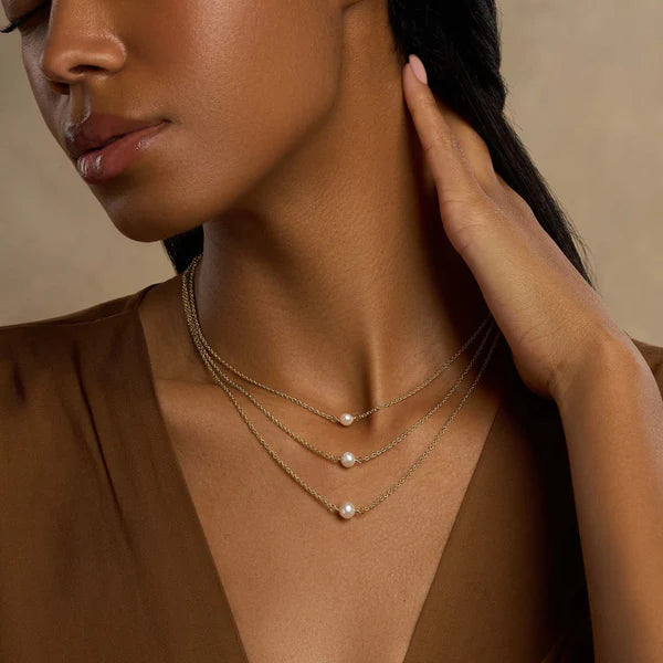 Dazzling Soul Triple Layer Pearl Necklace