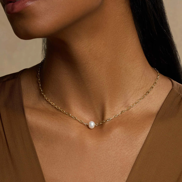 Shining Possibility Pearl Chain Necklace