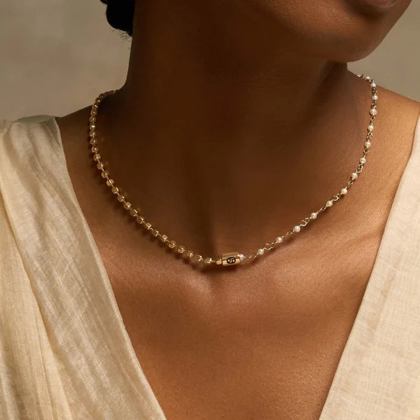 Charismatic Intuition Cancer Pearl Necklace