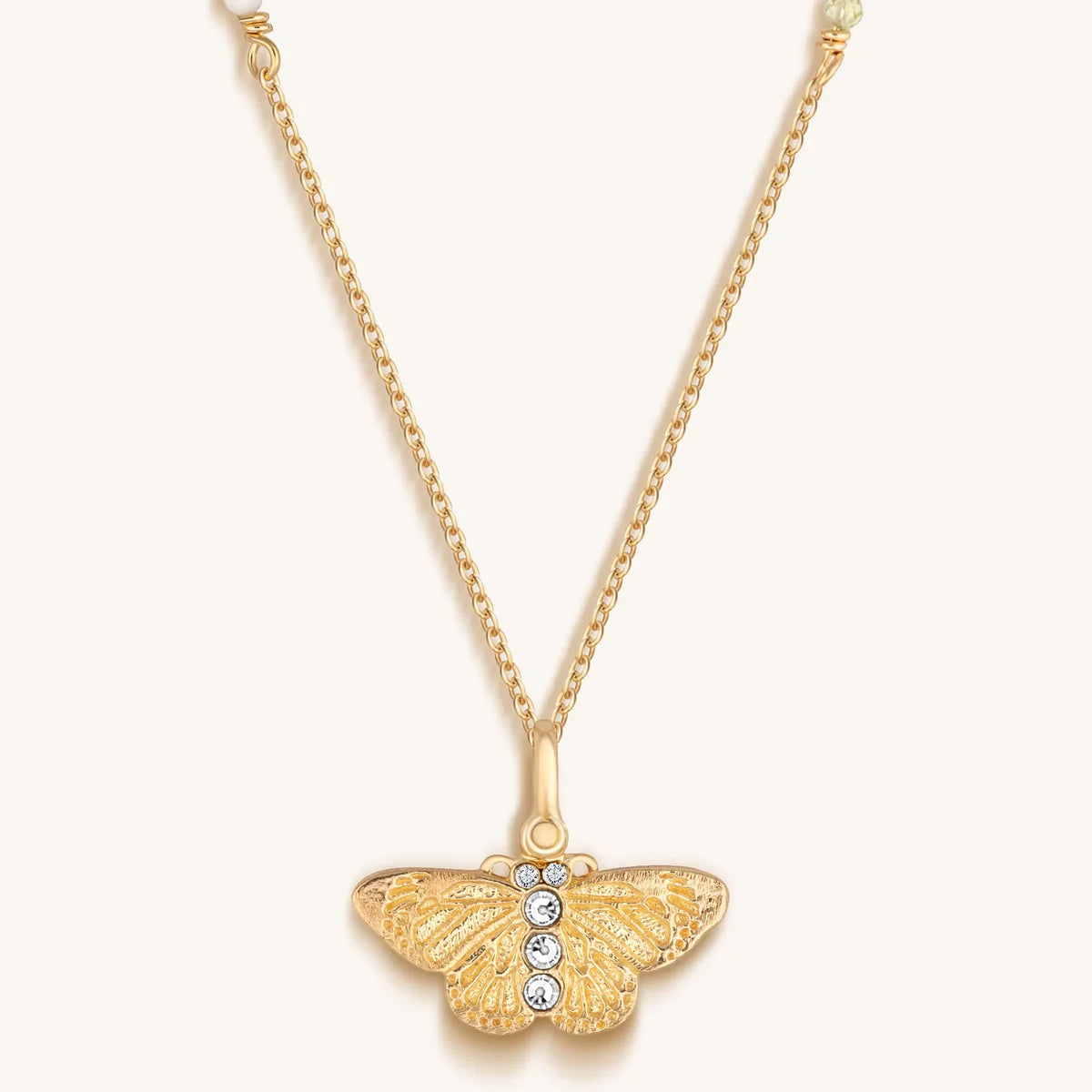 Spontaneous Joy - Butterfly Pendant Necklace