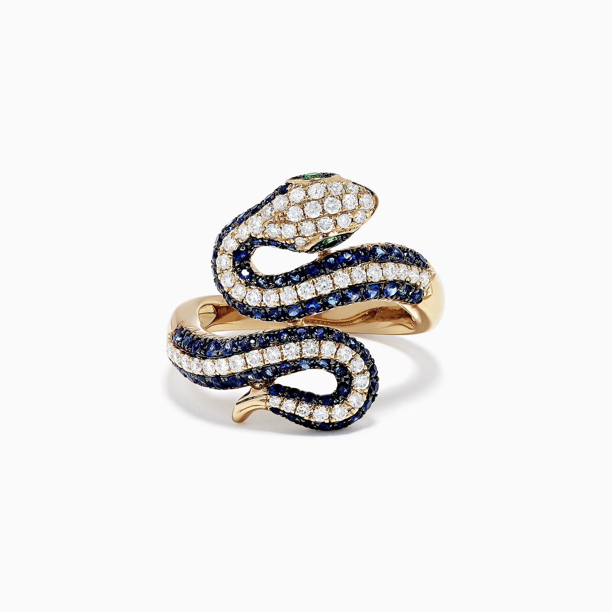 effy-safari-14k-yellow-gold-blue-sapphire-and-diamond-snake-ring-1-49-tw