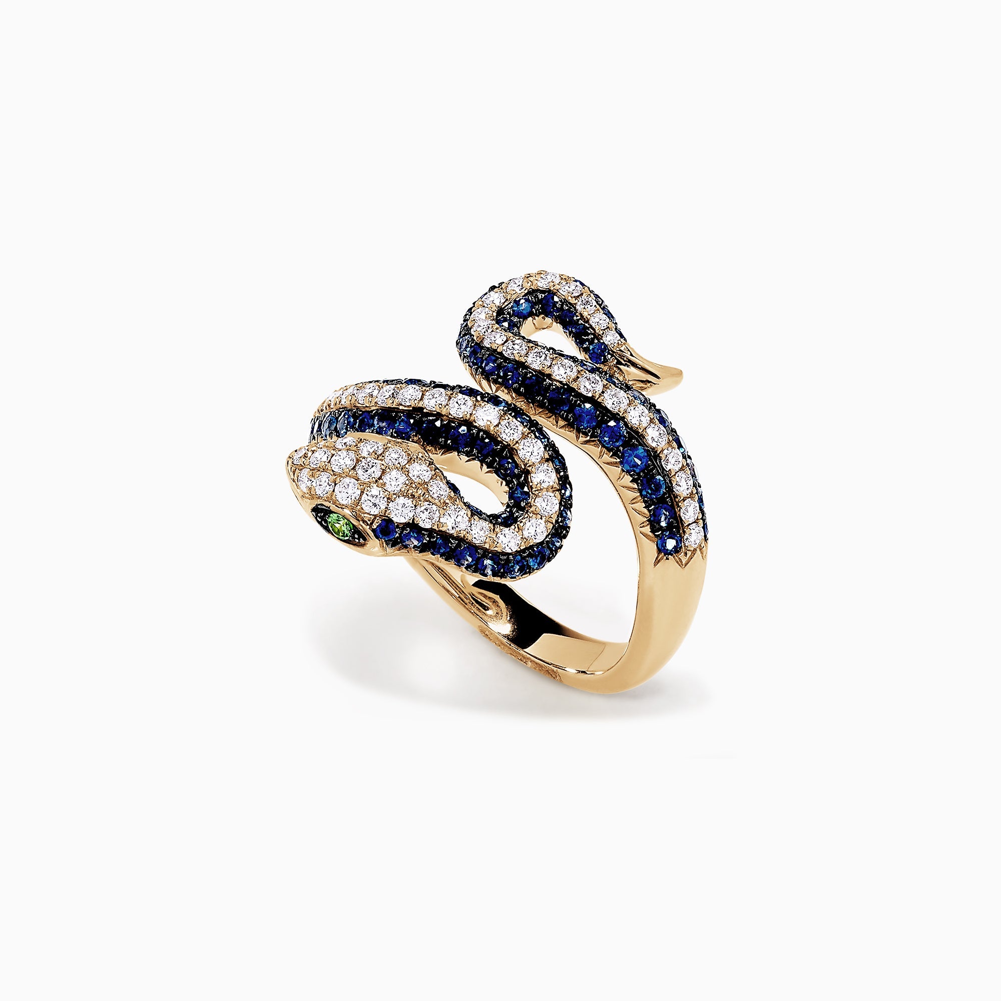 effy-safari-14k-yellow-gold-blue-sapphire-and-diamond-snake-ring-1-49-tw