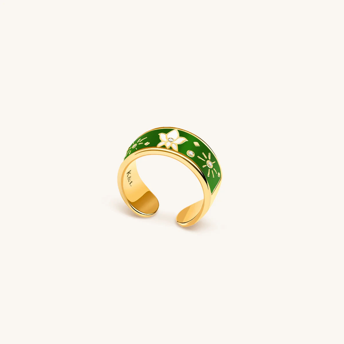 Joyous Light - Diamond & Peridot Ring