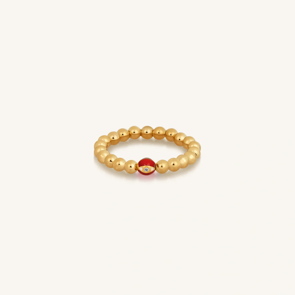 Empowered Reality Gold Evil Eye Ring