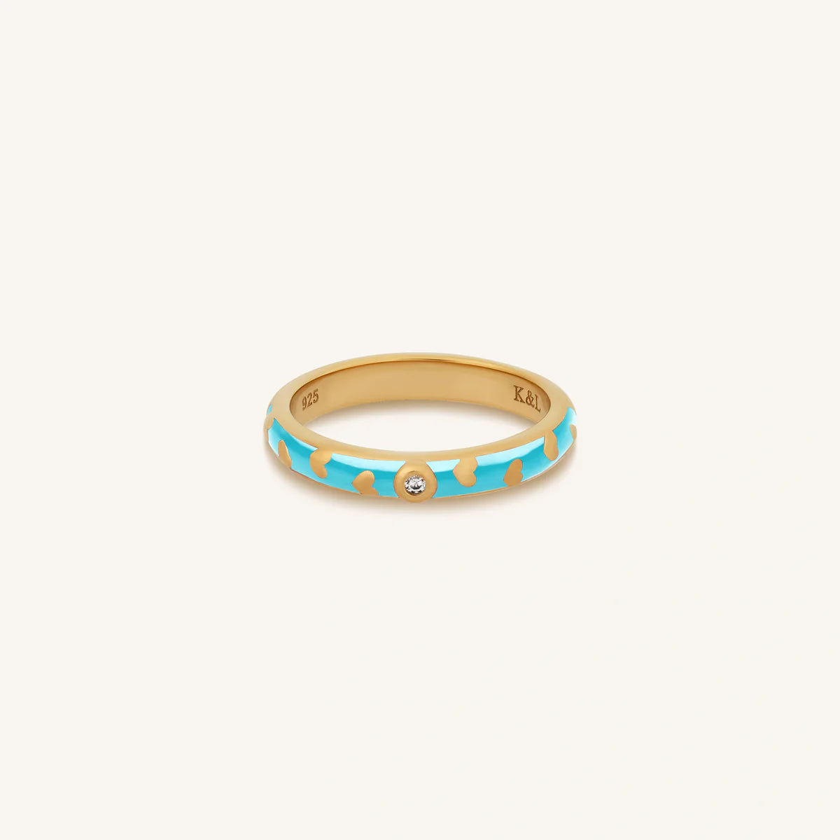 Illuminated Love Gold Hearts Ring