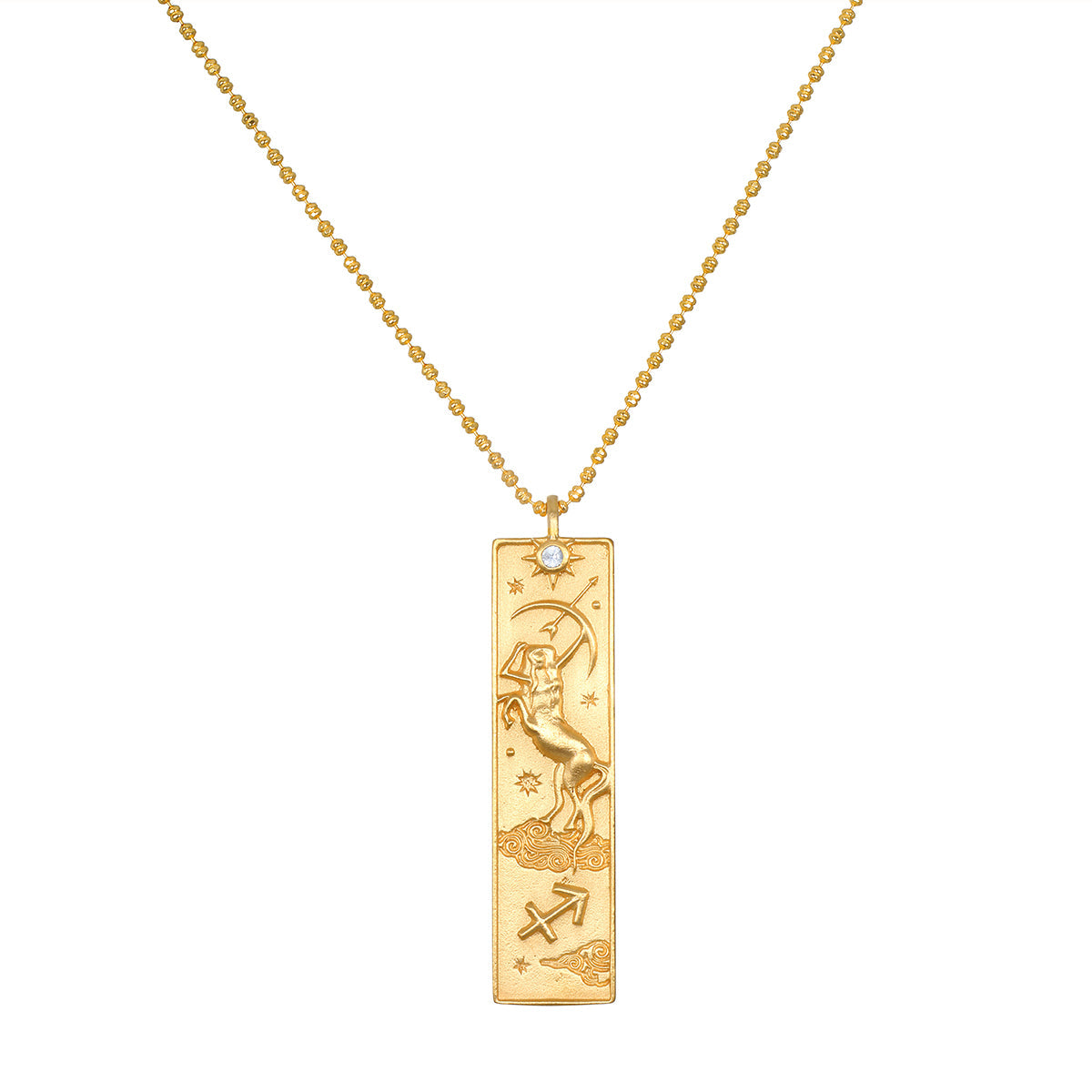 Story Of Sagittarius Zodiac Necklace