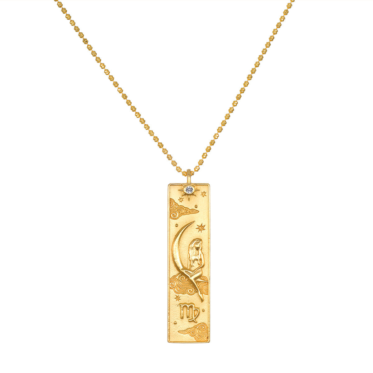 Story Of Virgo Zodiac Necklace