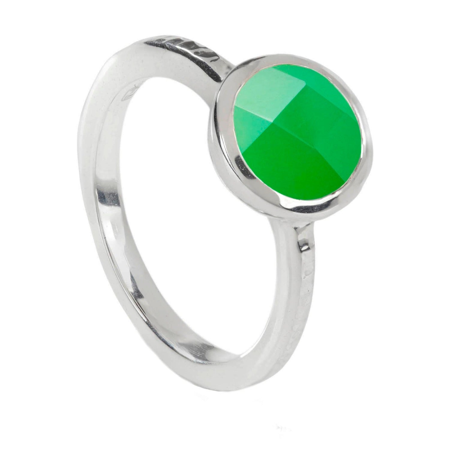 Estella Sterling Silver Ring Chrysoprase