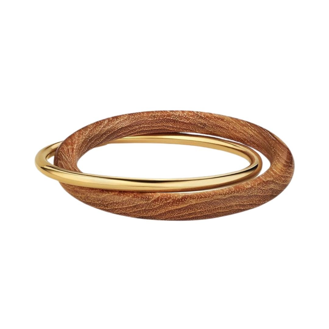 teak-interlocking-bangle-bracelets