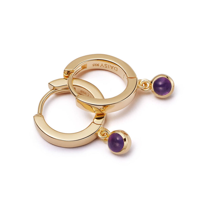 amethyst-healing-huggie-hoop-earrings-18ct-gold-plated-daisy-london