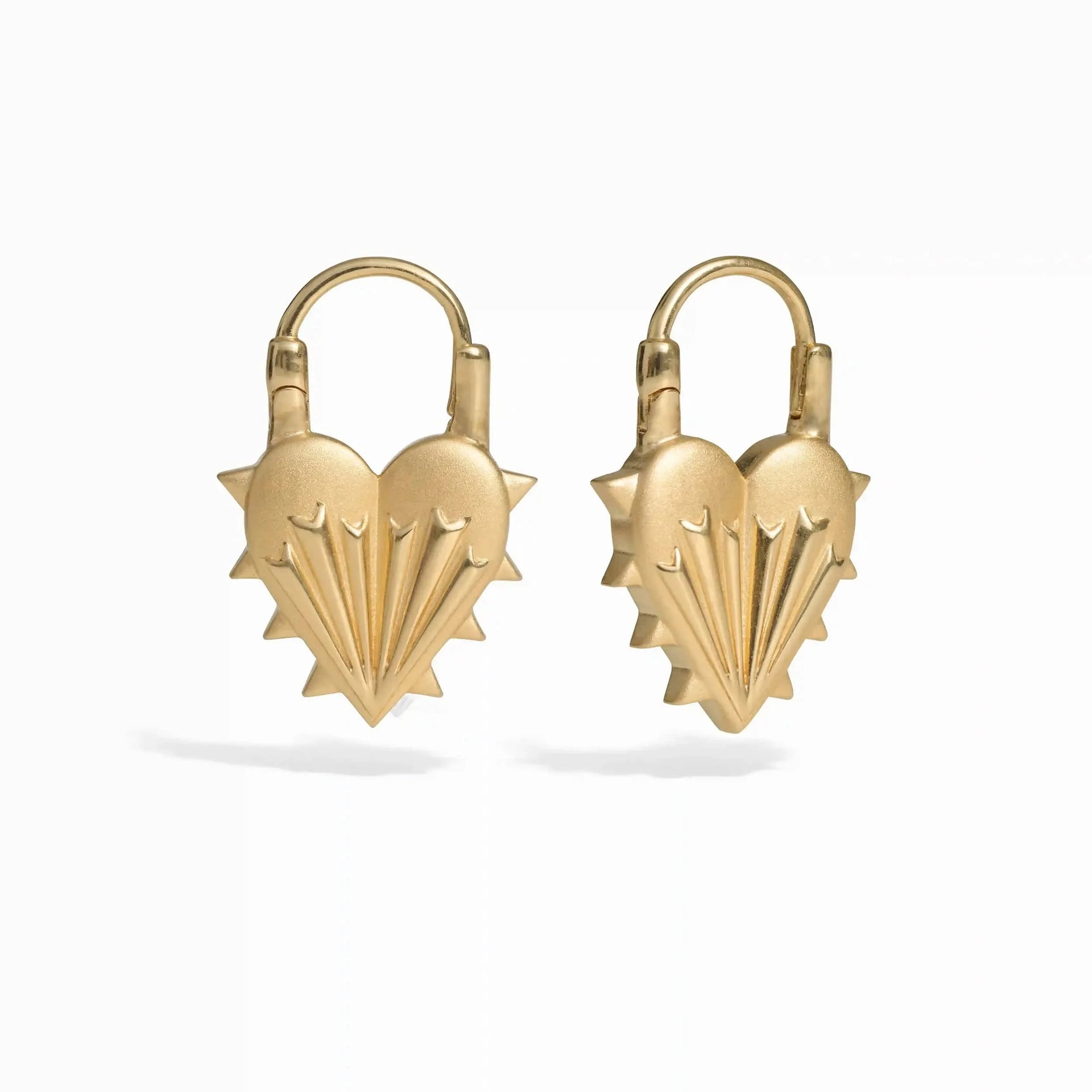 Spiked Heart Earrings