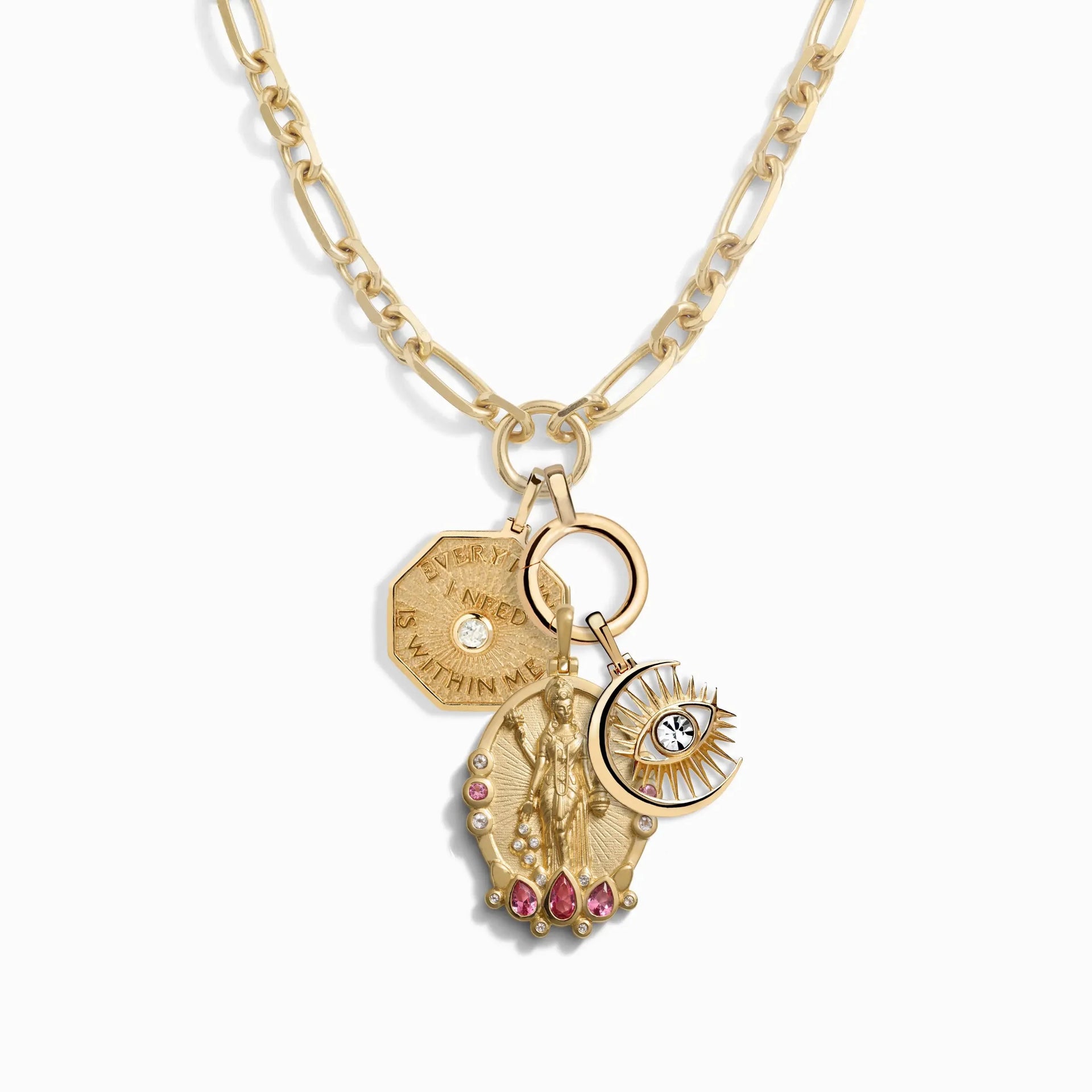 Eye of Lakshmi Charm Necklace