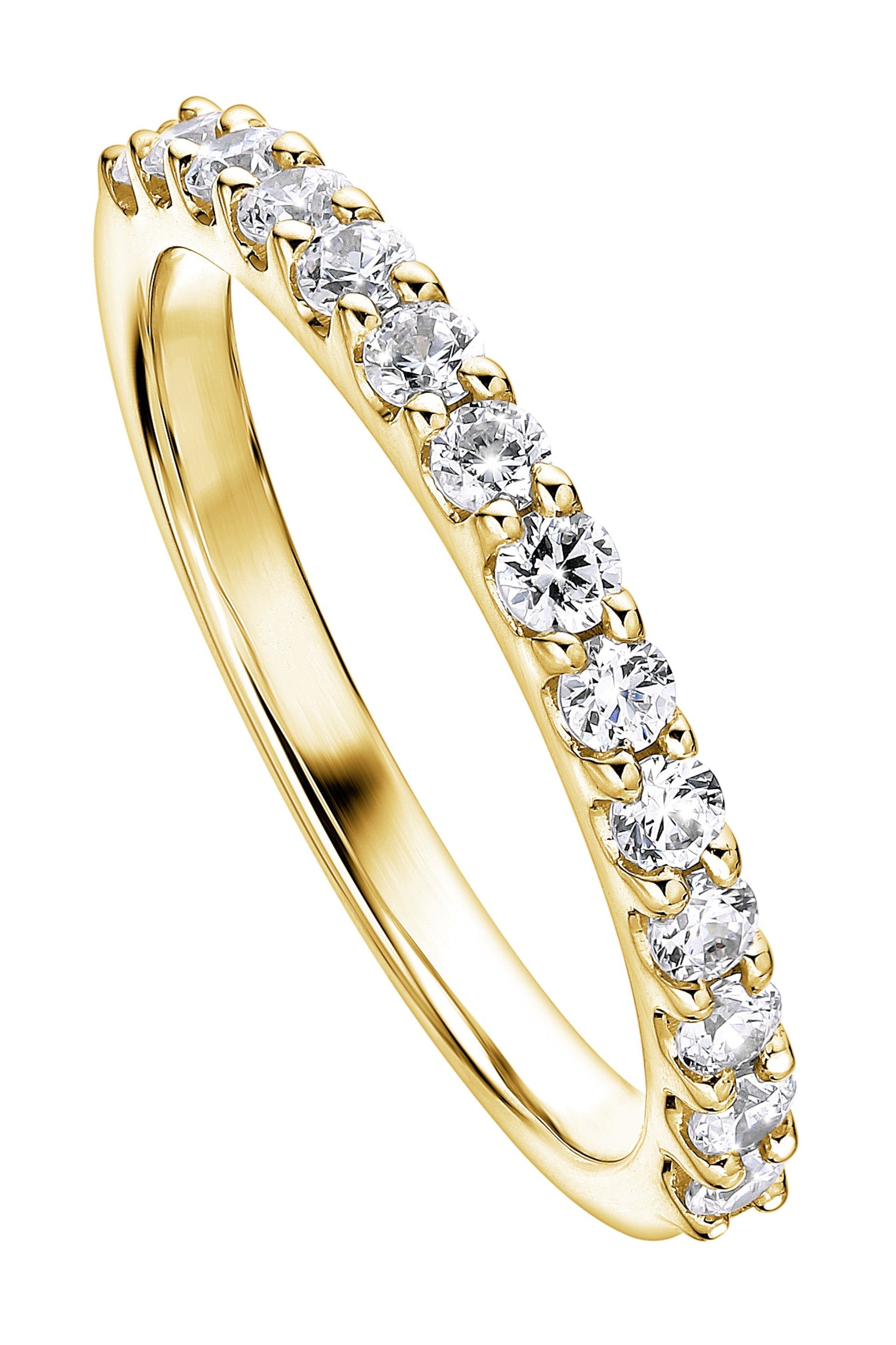 Odette Yellow Gold Half Carat Lab Grown Diamond Ring