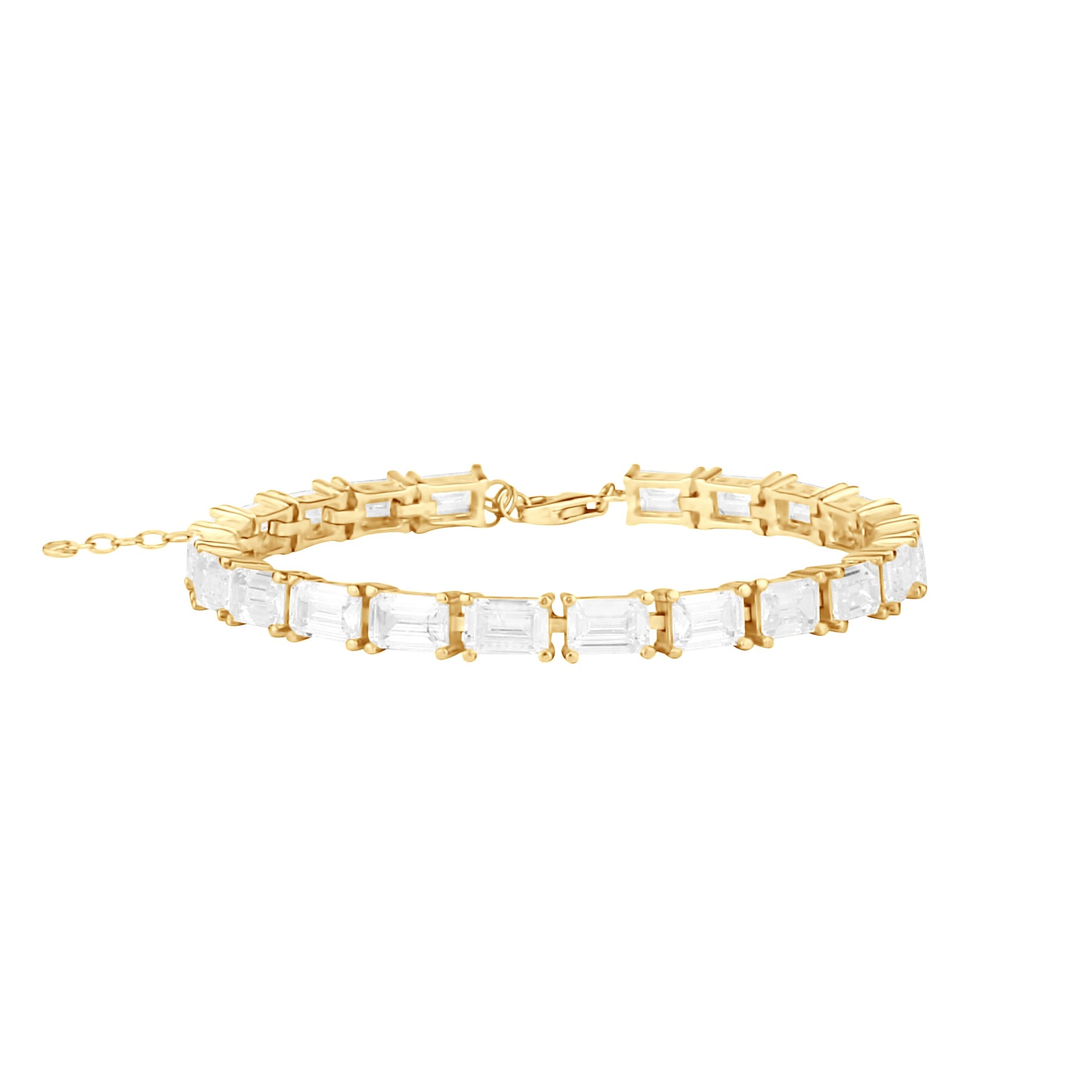 Baguette Prong Set Tennis Bracelet