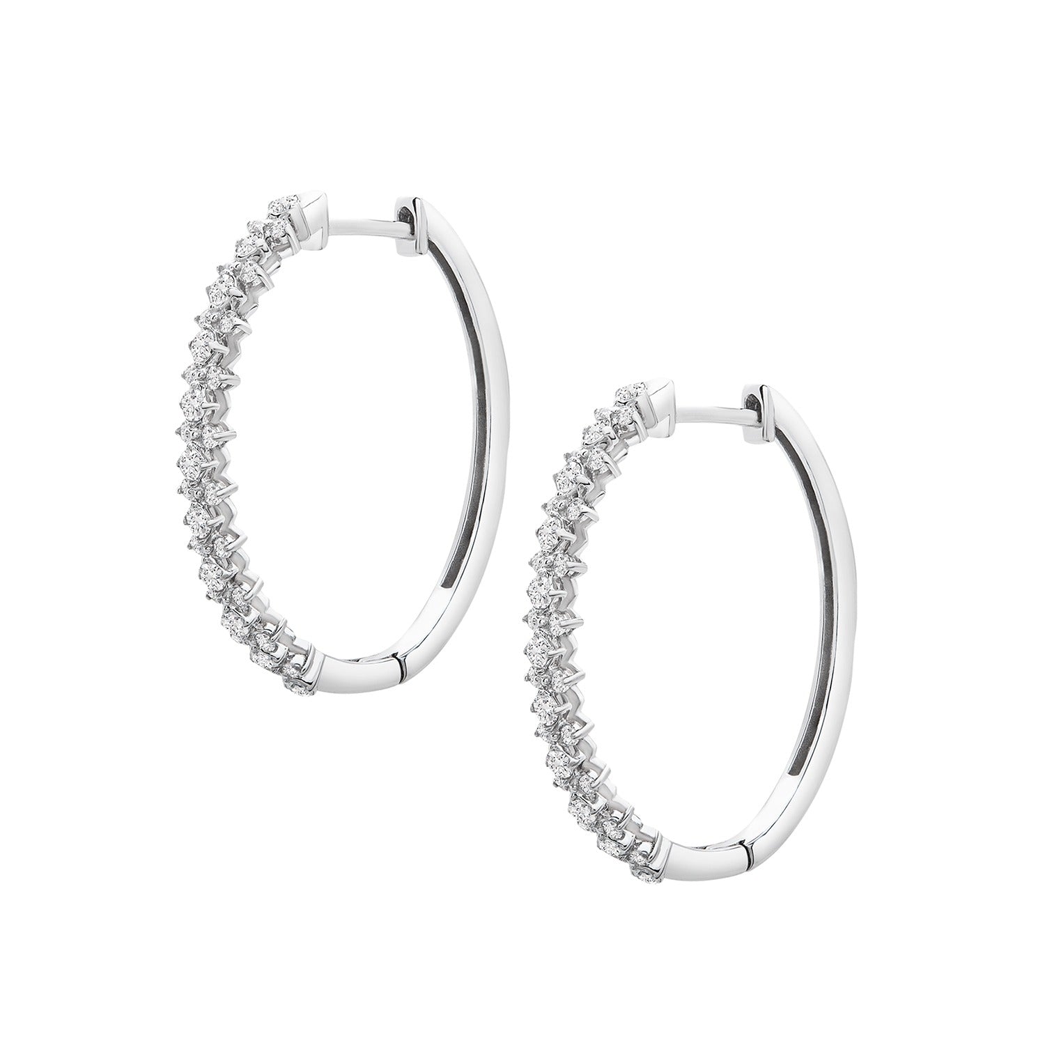 Eze Diamond Hoop Earrings