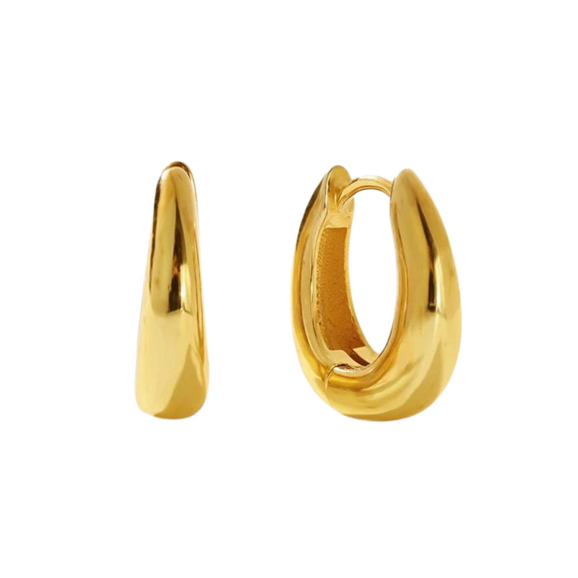 Celine Dome U Hoop Earrings