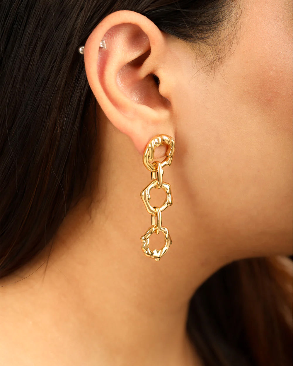 Magma 14K Gold-Plated Earrings