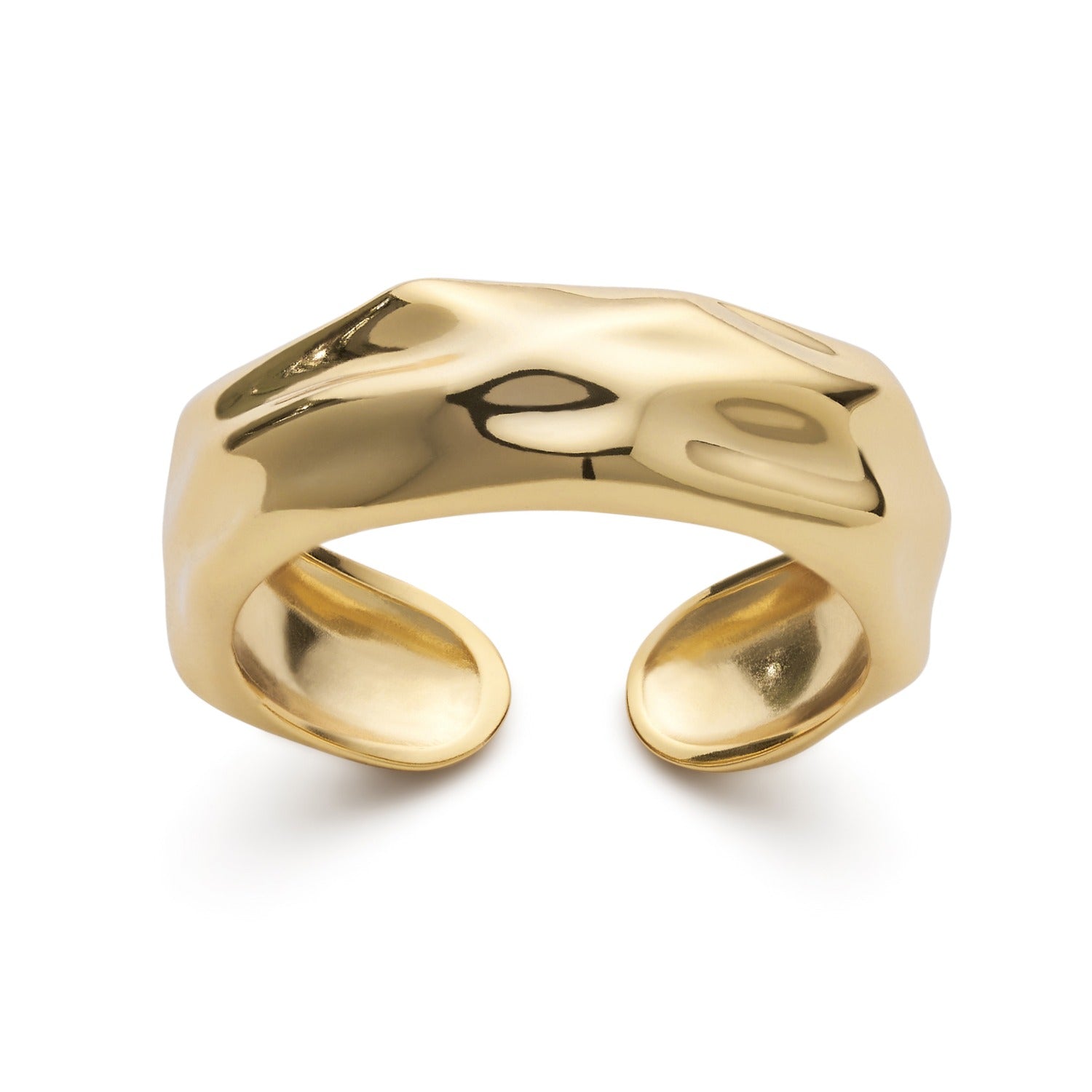 Chunky Gold Stacking Band Ring