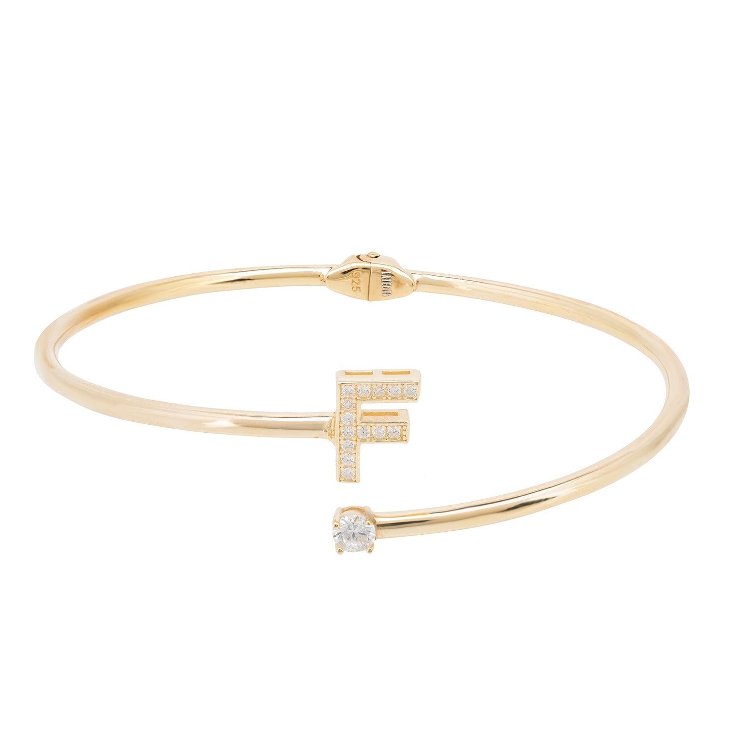 Initial Bangle Gold F