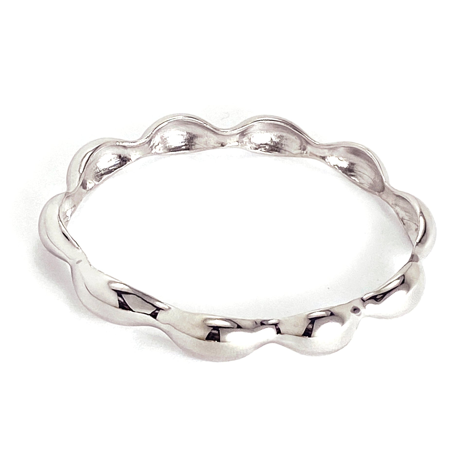 Contour Bangle Silver