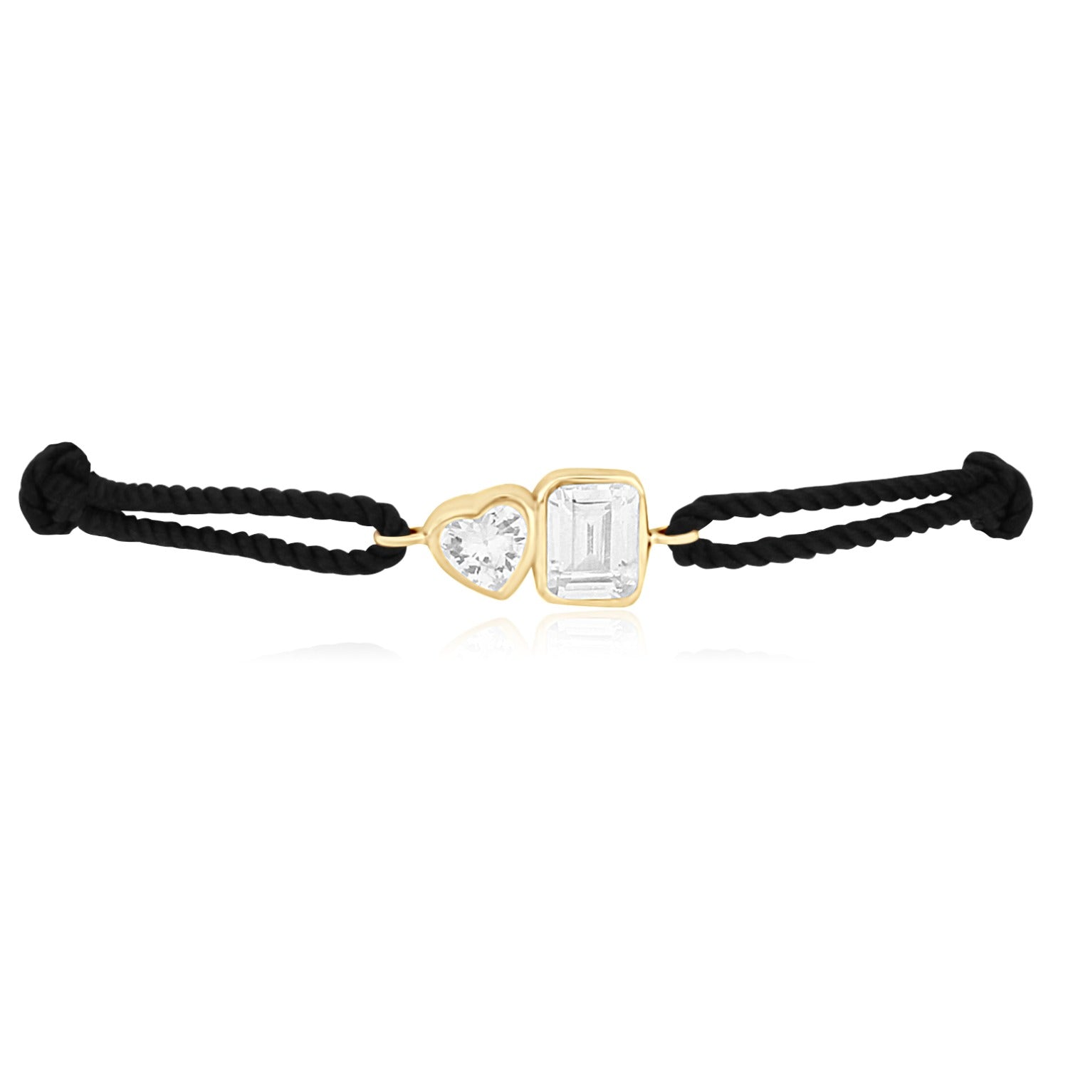 Cord Bracelet Black Gold