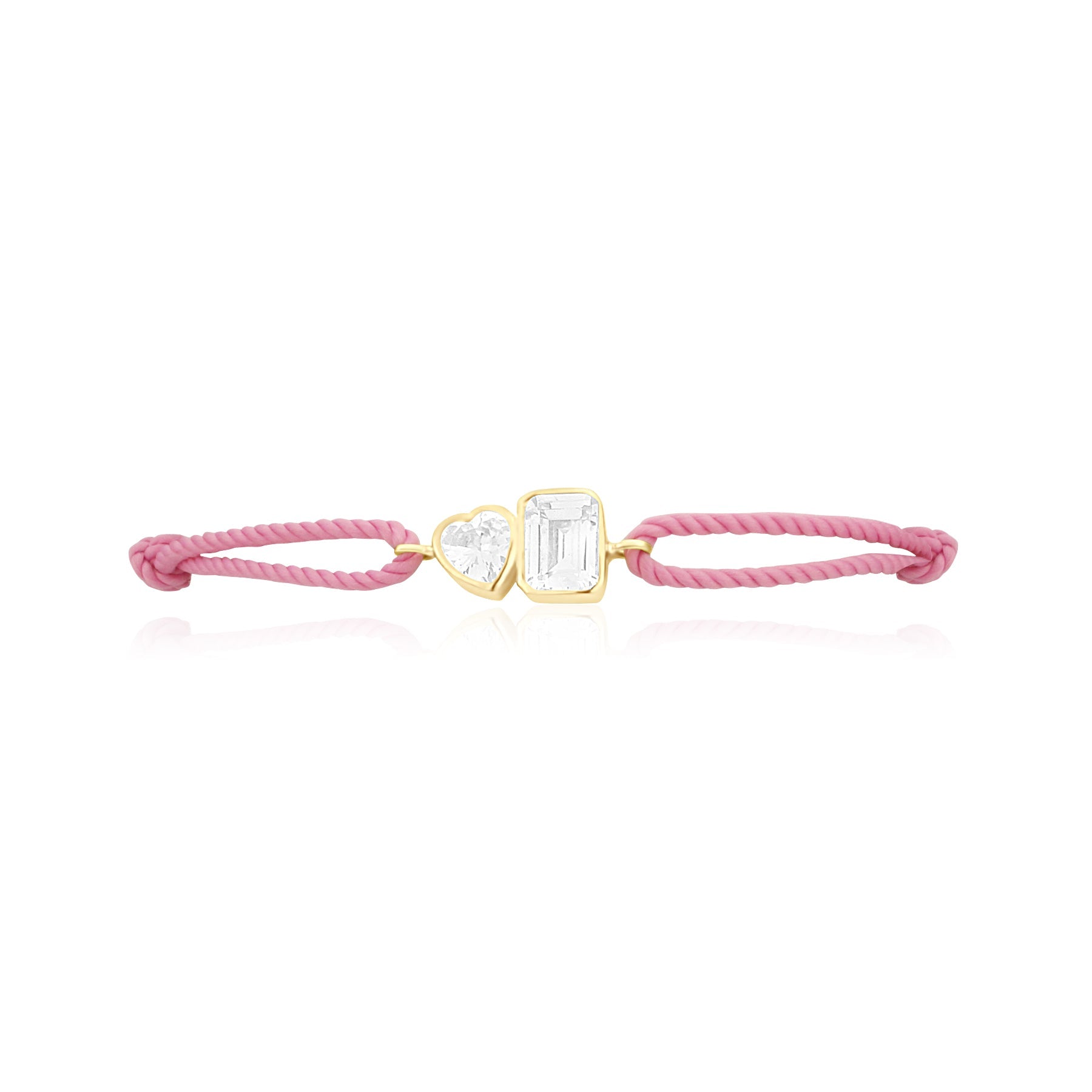 Cord Bracelet Pink Gold