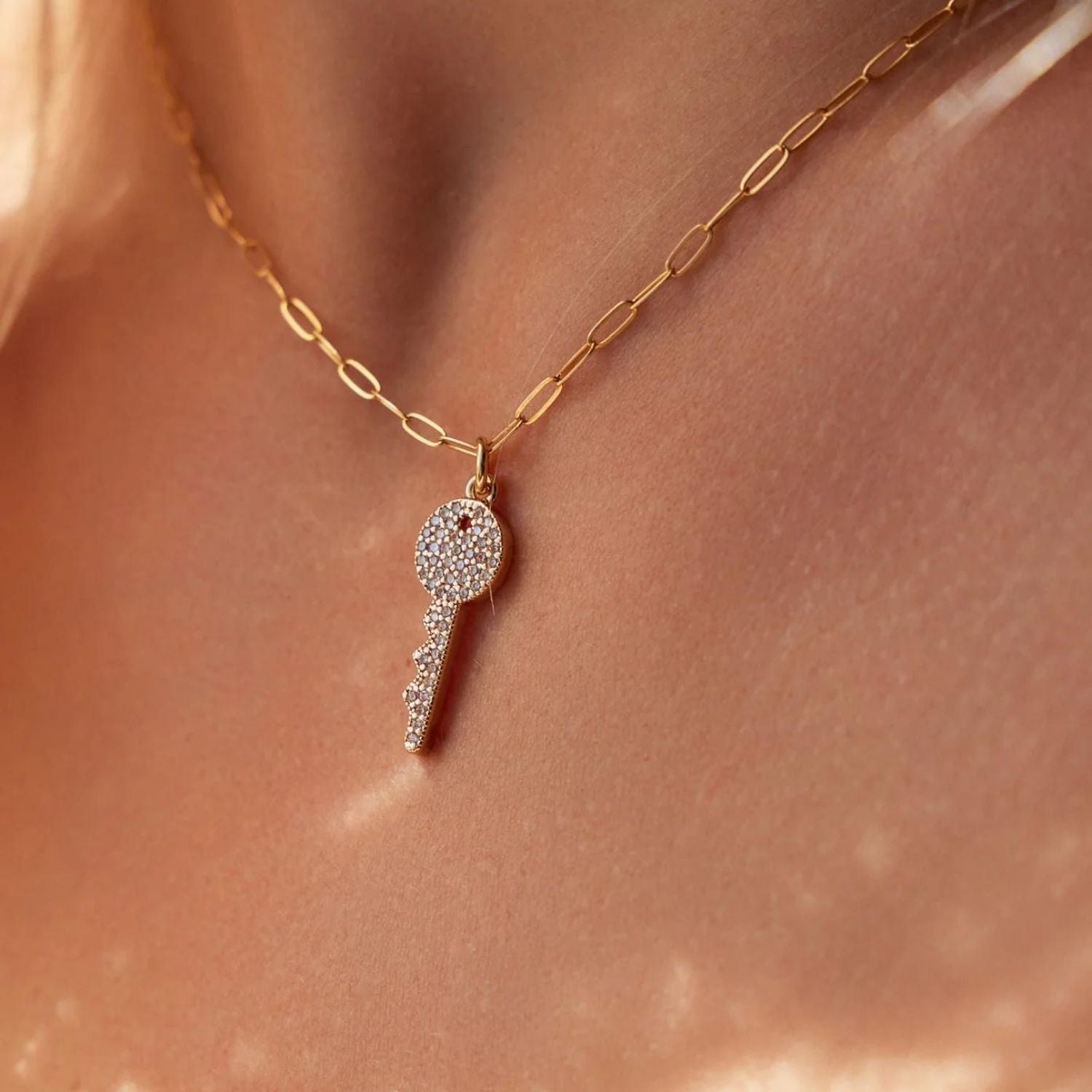 Crystal Key Necklace