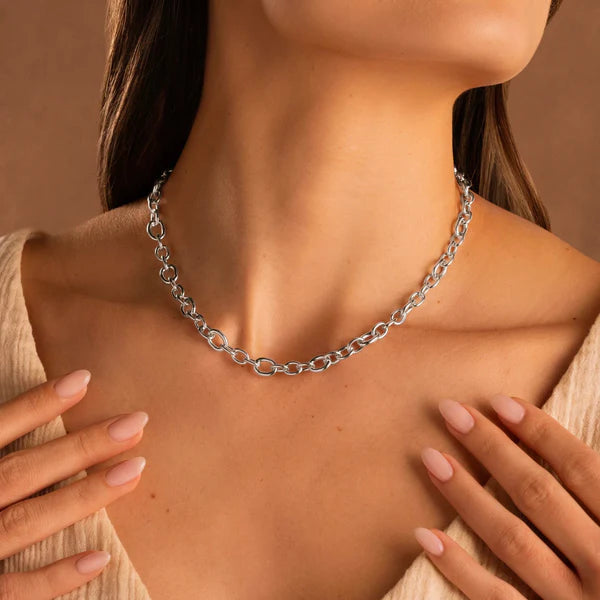 Linked For Infinity - Silver Necklace