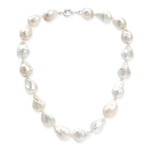 Decus Large Baroque Cultured Freshwater Pearl Necklace