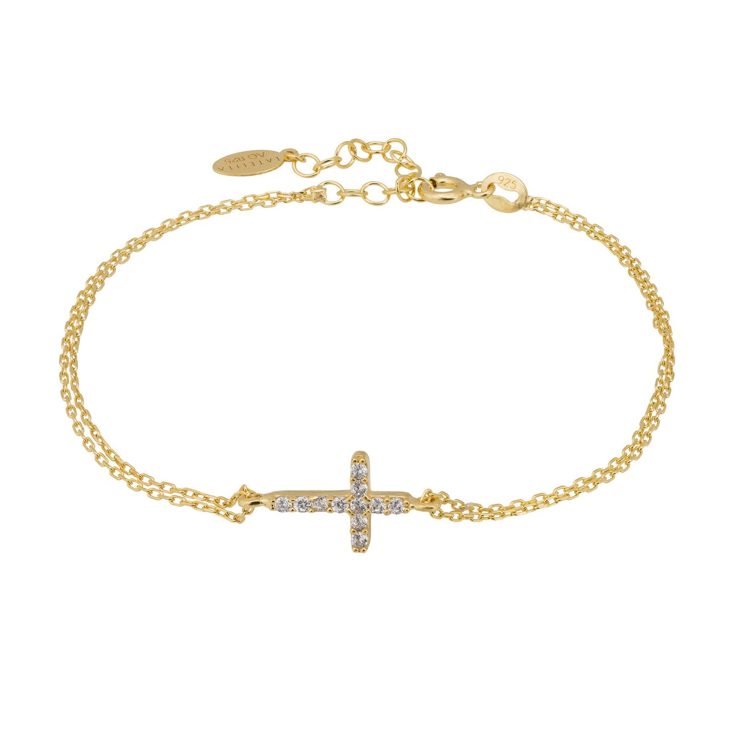 Divine Cross Bracelet Gold