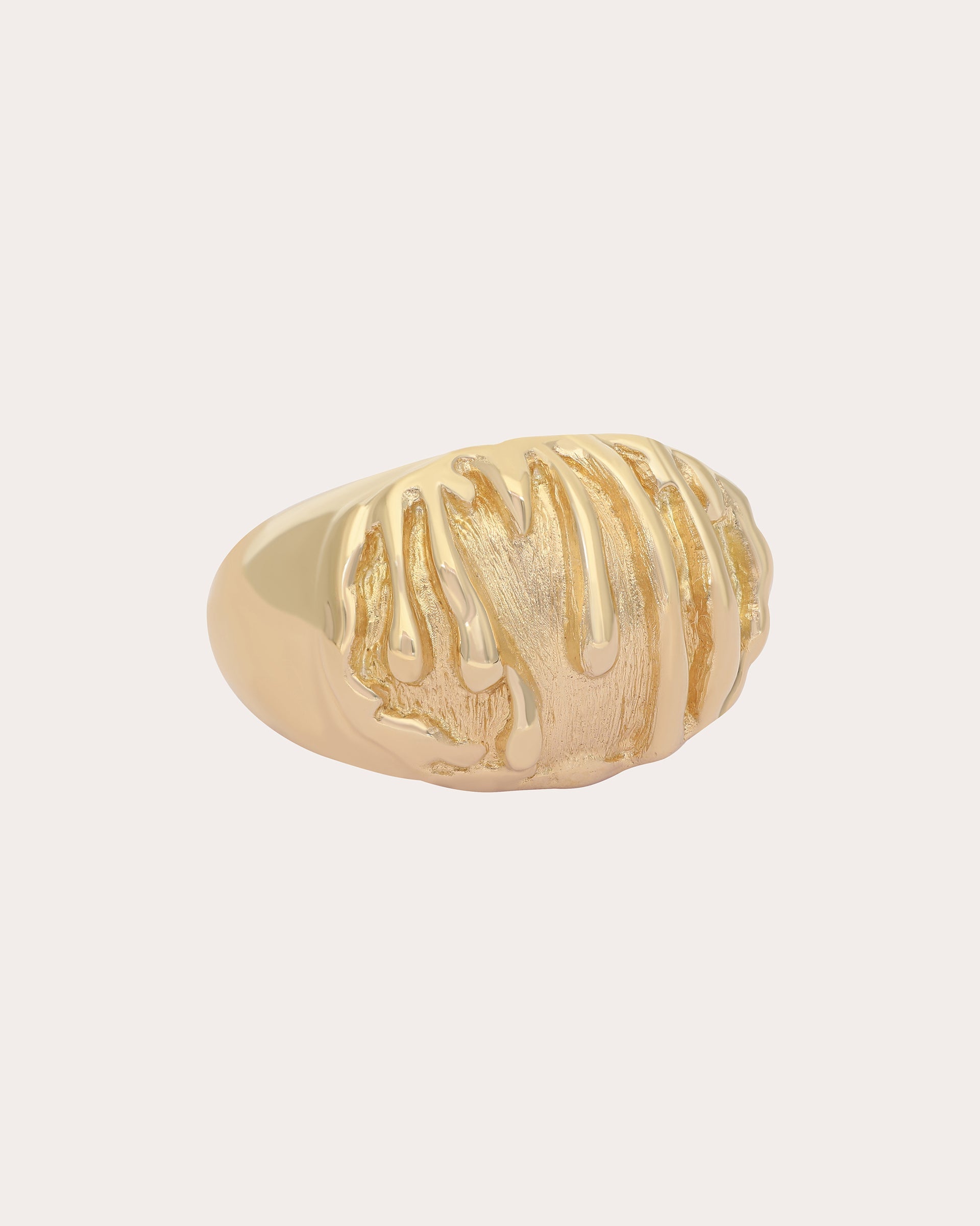 Molten 14K Gold-Plated Ring