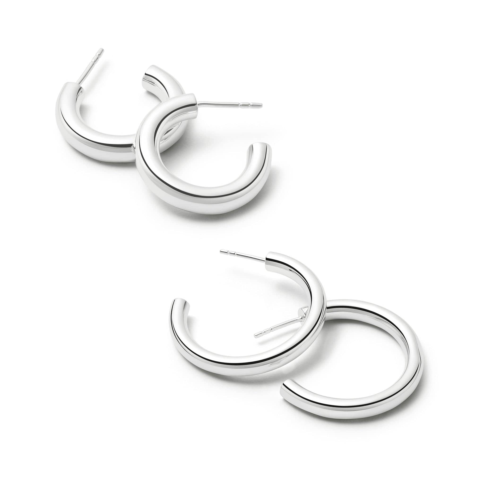 double-bold-earring-stack-sterling-silver-daisy-london