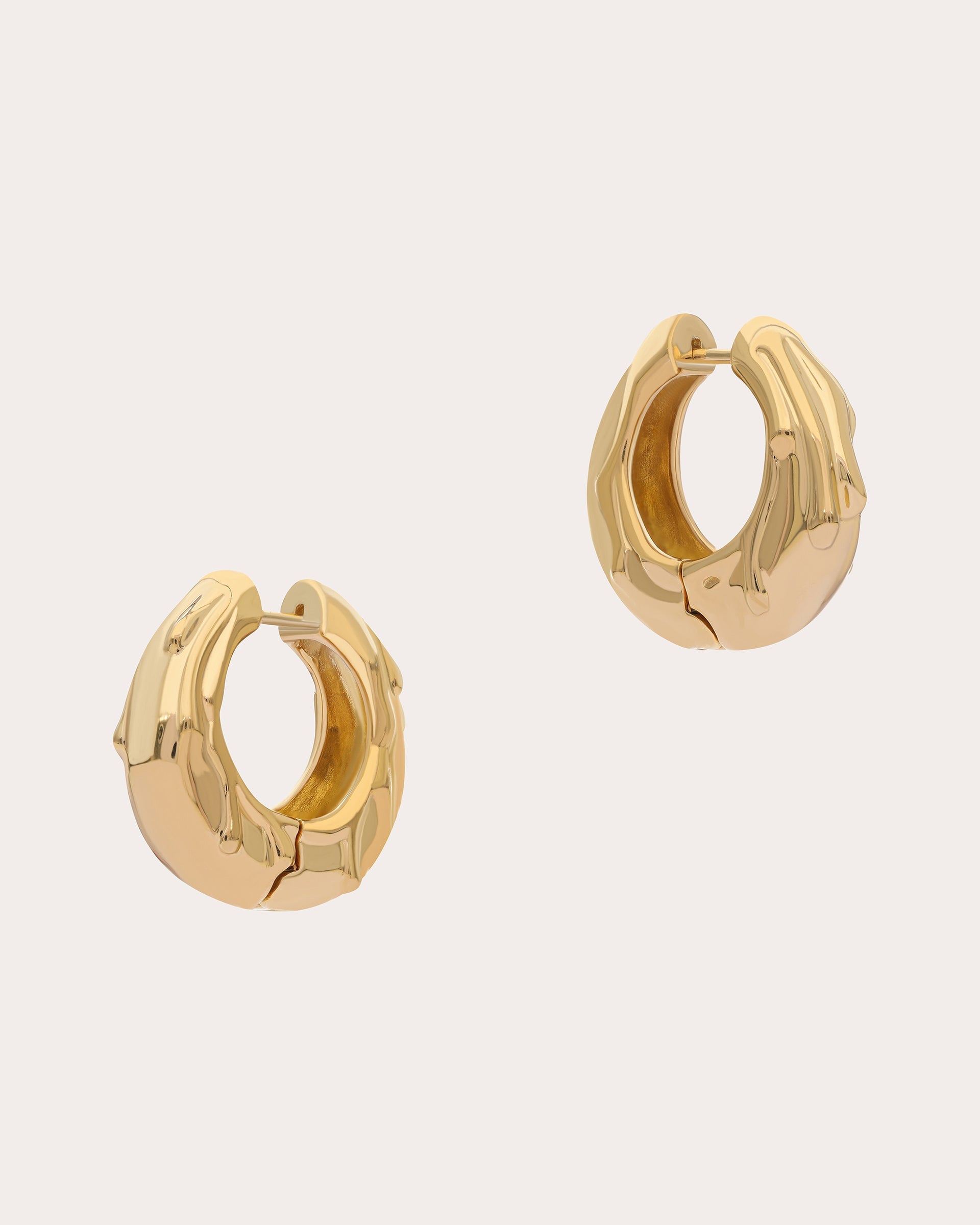 Monroe 14K Gold-Plated Hoop Earrings