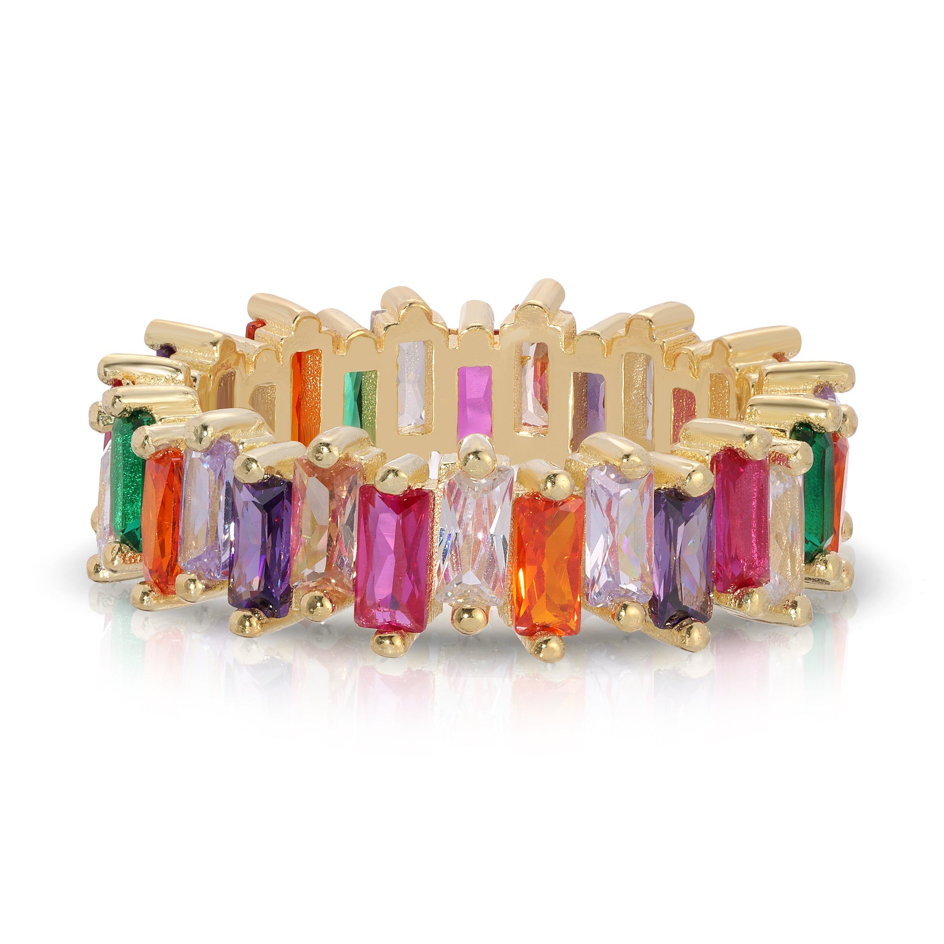 Baguette Eternity Band Multicolour