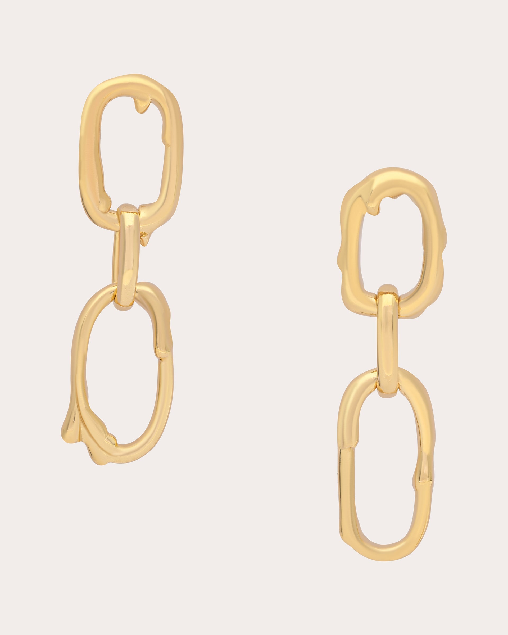 Serena 14K Gold-Plated Link Earrings