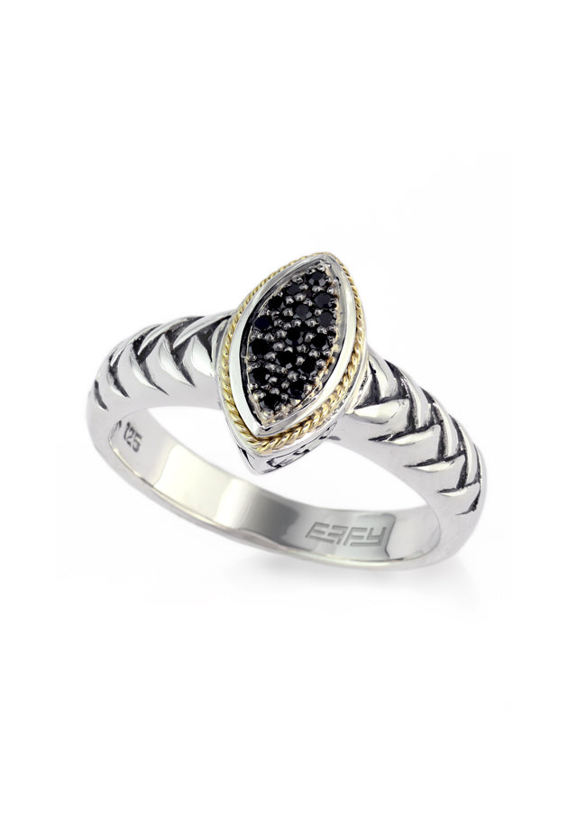 effy-925-sterling-silver-18k-gold-black-diamond-ring