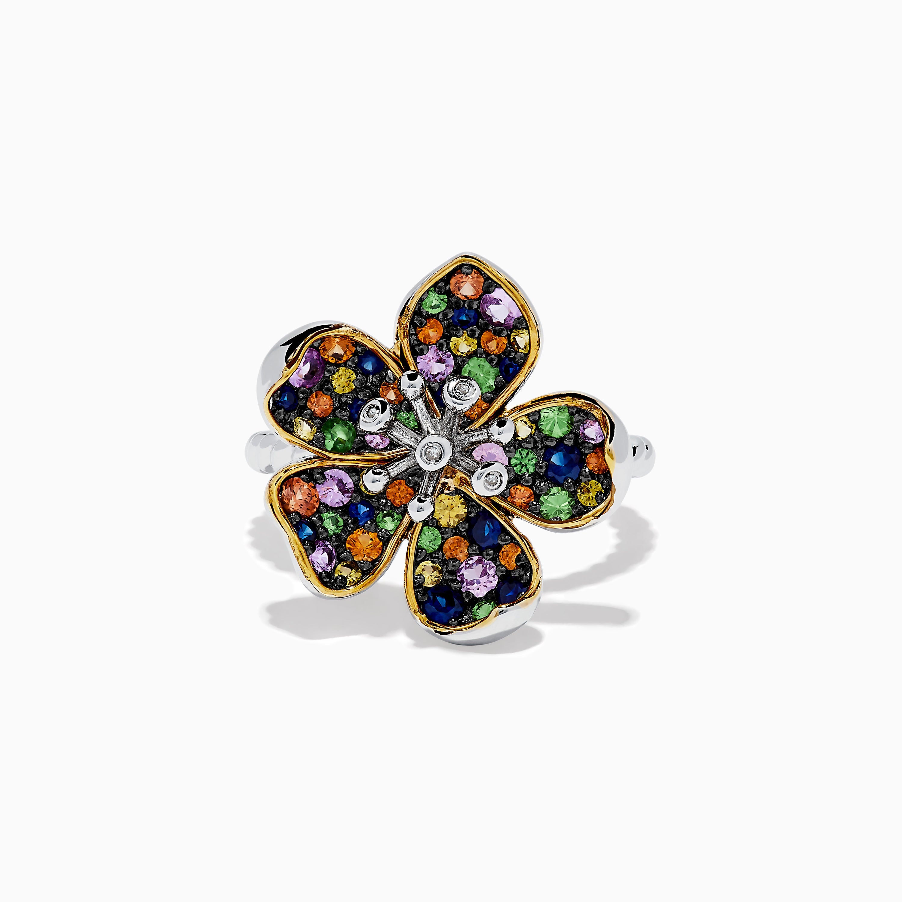 effy-splash-sterling-silver-diamond-and-mulit-sapphires-flower-ring