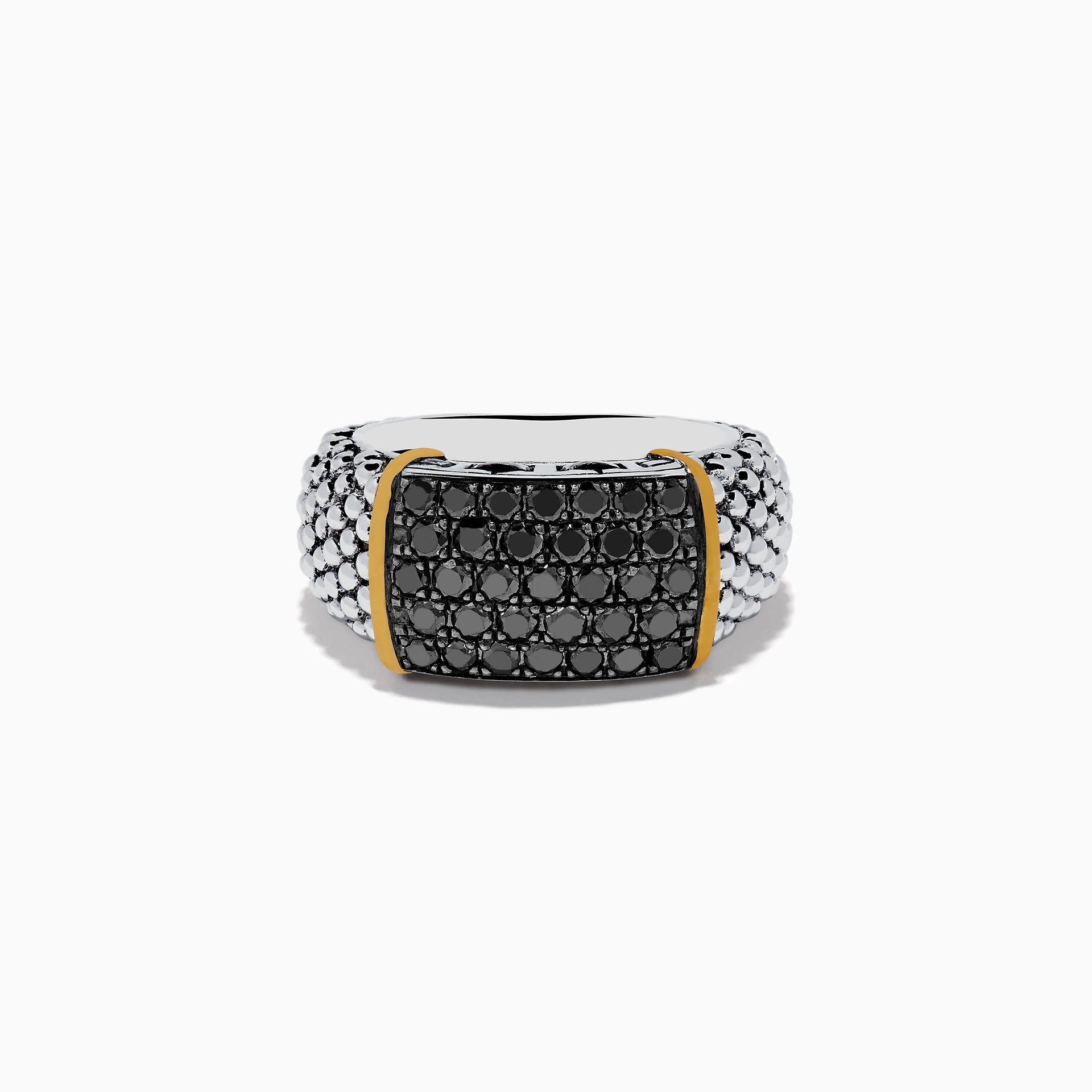 925-sterling-silver-and-18k-yellow-gold-black-diamond-ring